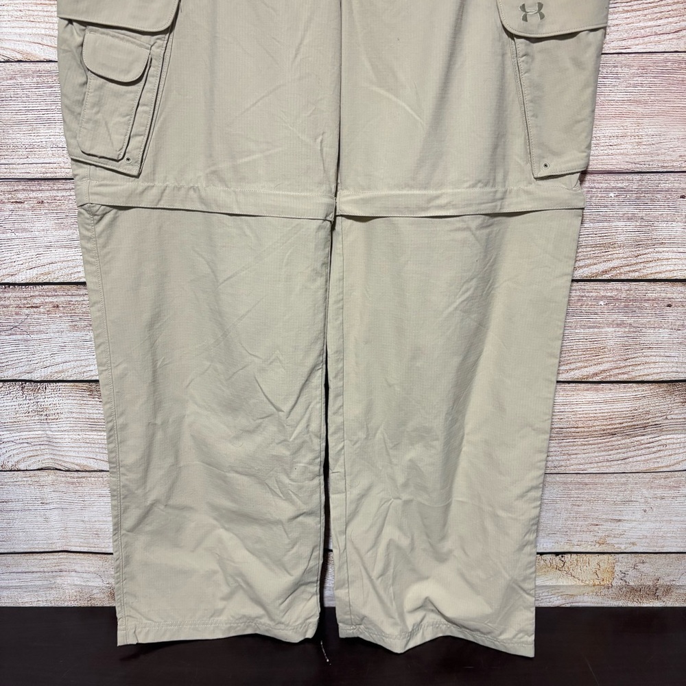Under Armour Men’s Khaki‎ Cargo Zip-Off Pants - Picture 2 of 12